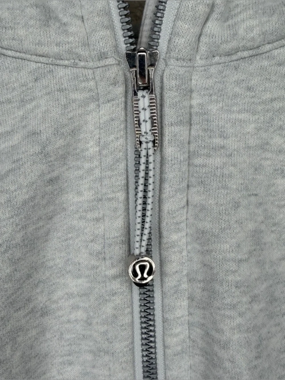 Lululemon Scuba Oversized Full Zip Heathered Core Ultra Light Grey Size M/L - Picture 8 of 11